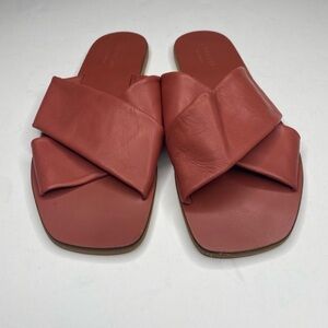 Everlane The Day Crossover Sandals in Burnt Sienna Size 10